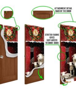 christmas sheep door cover lha1798d 7910