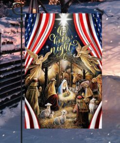 christmas silent night flag jesus is born thh3502f 2465