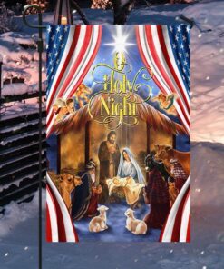 christmas silent night flag jesus is born thh3510fv1 2042