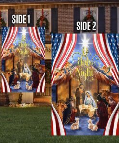 christmas silent night flag jesus is born thh3510fv1 2364