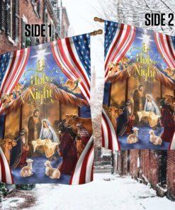 christmas silent night flag jesus is born thh3510fv1 2697