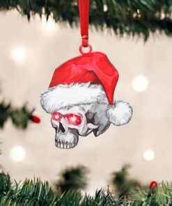 Christmas Skull Custom - Shaped Ornament NTB298O