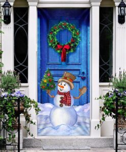 christmas snowman door cover happy day lnt815d 2150