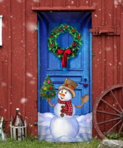 christmas snowman door cover happy day lnt815d 4127