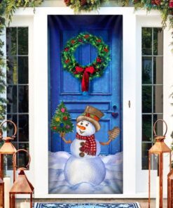 christmas snowman door cover happy day lnt815d 4478
