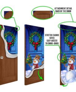 christmas snowman door cover happy day lnt815d 5684
