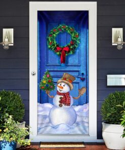 christmas snowman door cover happy day lnt815d 6054