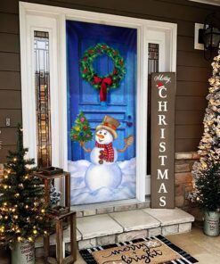 christmas snowman door cover happy day lnt815d 8587