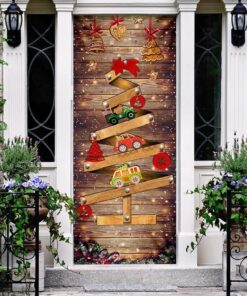 christmas tree door cover memories nnt176d 3374