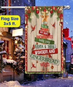 christmas tree flag holly jolly lnt673f 5731