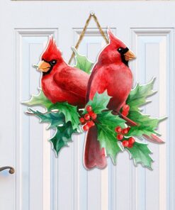 Christmas Wooden Sign Cardinal Christmas Wooden Sign TRL1499WD