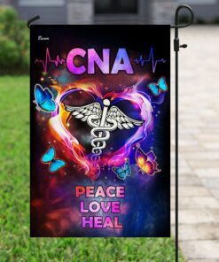 cna peace. love. heal flag 5080