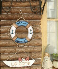 coastal wooden sign welcome aboard wooden sign trl1274wd 1396