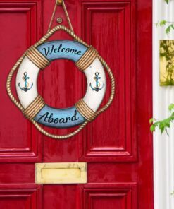 coastal wooden sign welcome aboard wooden sign trl1274wd 4561