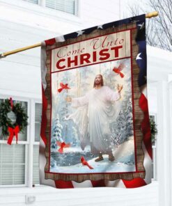 Come Unto Christ Jesus American Flag MBH234F