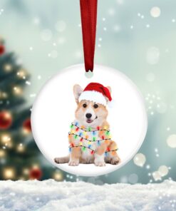 Corgi Dog Christmas Ornament TQN629O