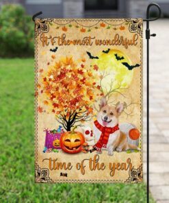 corgi halloween flag 2067