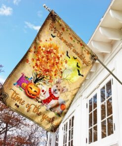 corgi halloween flag 7098