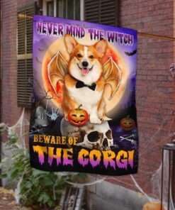 corgi halloween flag beware of the corgi dbd2796fv30 4727