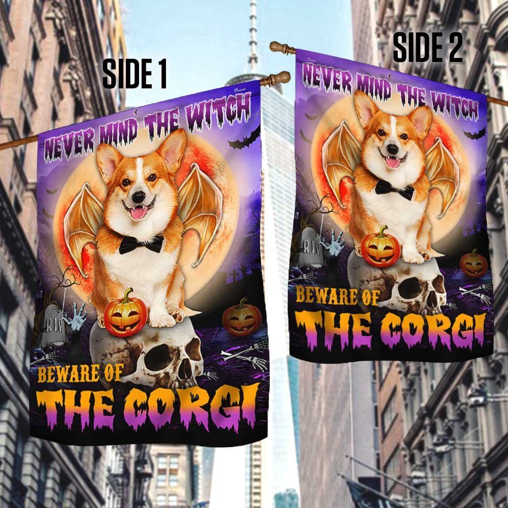 Corgi Halloween Flag Beware Of The Corgi DBD2796Fv30 - Image 4