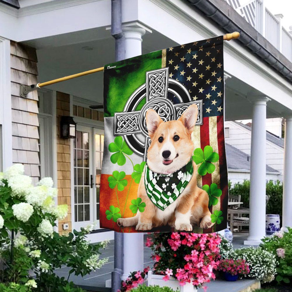 Corgi Irish Cross Flag