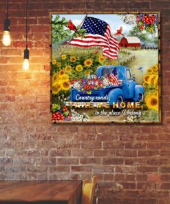 country roads take me home hanging metal sign anl147ms 5719