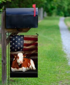 cow american flag 4229