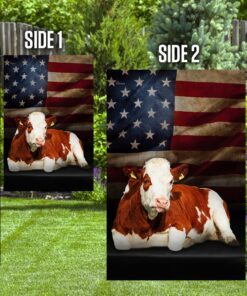 cow american flag 5881