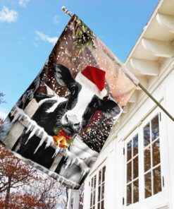 cow christmas flag 2315