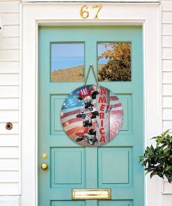 cow door sign america wooden sign tph07wd 7988