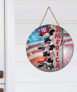 cow door sign america wooden sign tph07wd 8378