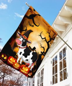 cow halloween flag 7996