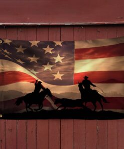 cowboy american grommet flag trn1359gf 2915