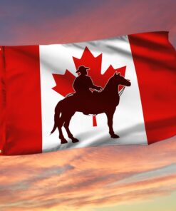 Cowboy Canada Grommet Flag Freedom Convoy 2022 Truckers For Freedom QNK1068GF