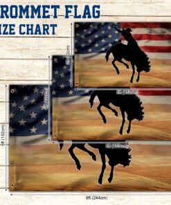 cowboy flag american cowboy horse grommet flag qtr51gf 3663