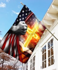 cross and bible flag 2044