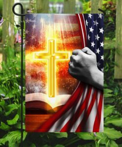 cross and bible flag 3795