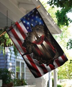 cross christ american flag 4795