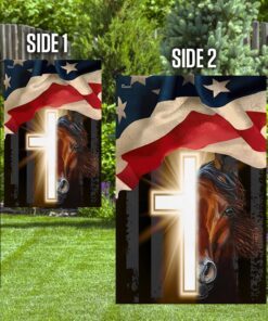 cross horse american flag ttn505fv1 2951