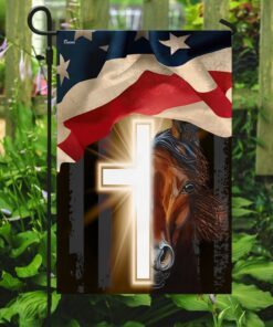 cross horse american flag ttn505fv1 3546