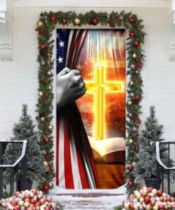 cross on bible door cover 1014