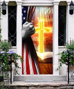 cross on bible door cover 6492