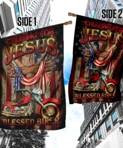 cruising for jesus blessed biker flag 1271