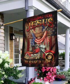 Cruising For Jesus Blessed Biker Flag