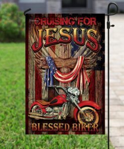 cruising for jesus blessed biker flag 6488