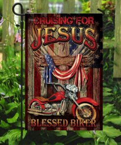 cruising for jesus blessed biker flag 8771