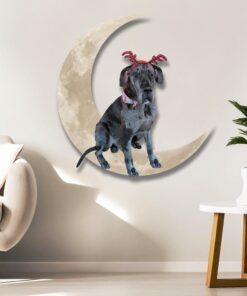 Custom Fitzroy Dog On The Moon Hang Metal Sign QNK879MSpz5