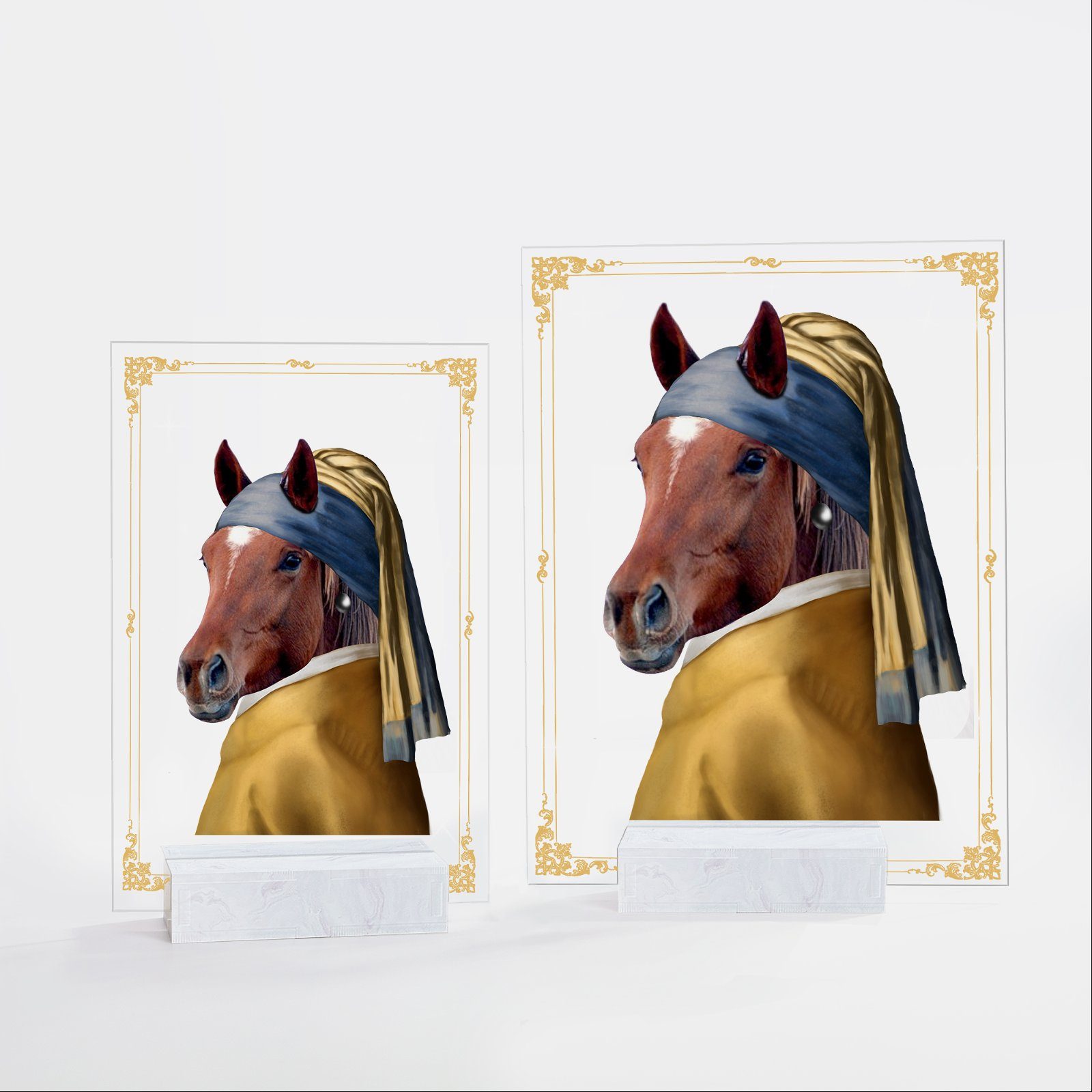 Custom Horse Personalized Horse With a Pearl Earring Custom Pet Portrait BNN64ASCT - Image 4
