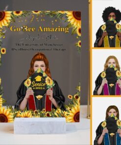 Custom Personalized Graduation Acrylic Sign Go Bee Amazing BNN55ASCT