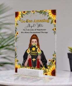 custom personalized graduation acrylic sign go bee amazing bnn55asct 7549